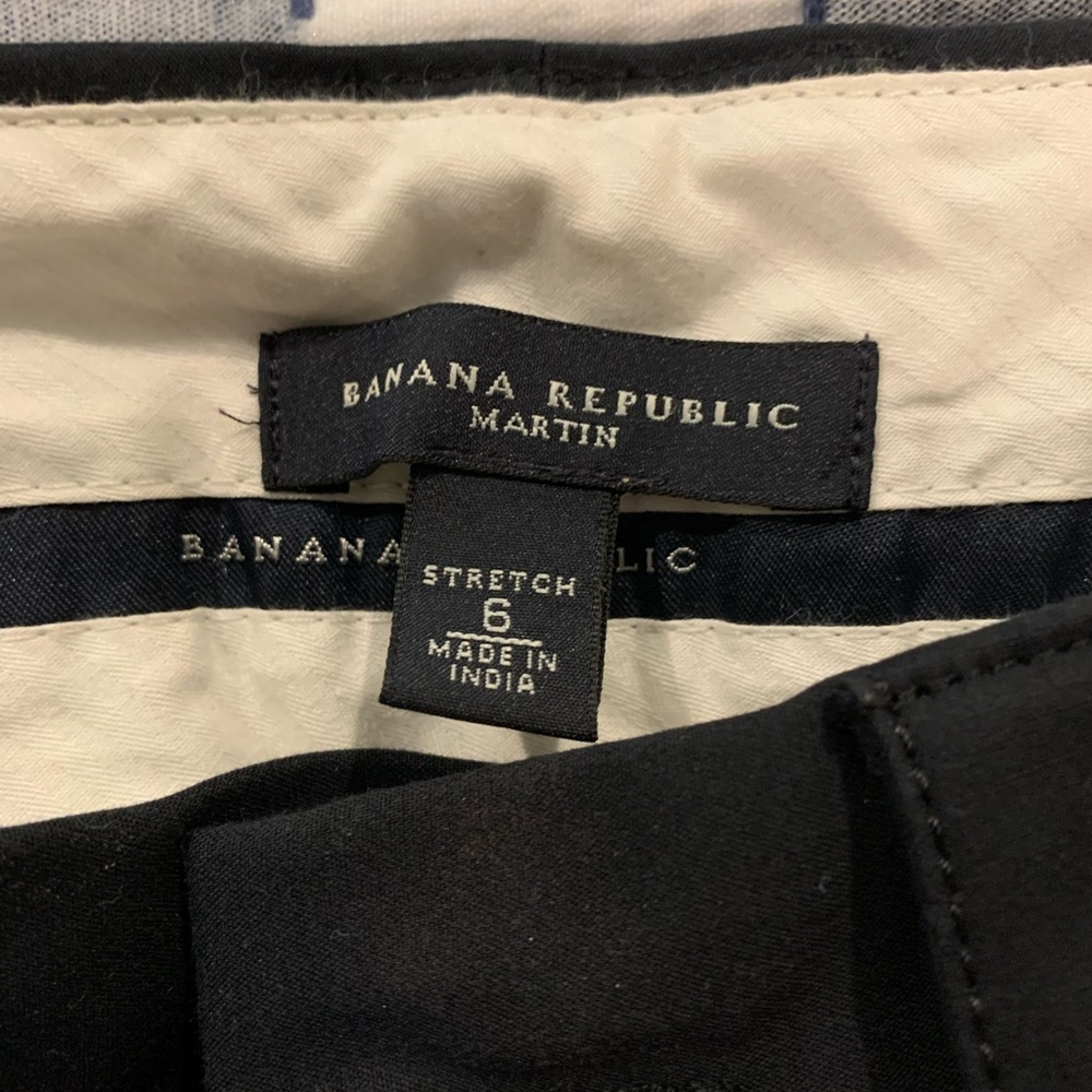 Banana Republic Black Martin pant stretch. NEW without tags